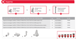 Suportes CLASSIC, FUTURA, FLEX PLUS, NOVA